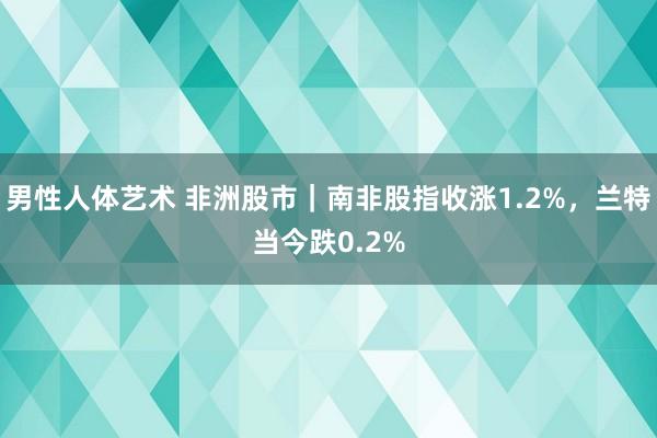 男性人体艺术 非洲股市｜南非股指收涨1.2%，兰特当今跌0.2%