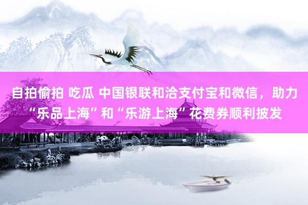 自拍偷拍 吃瓜 中国银联和洽支付宝和微信，助力“乐品上海”和“乐游上海”花费券顺利披发