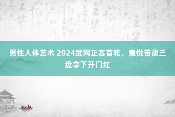 男性人体艺术 2024武网正赛首轮，袁悦苦战三盘拿下开门红