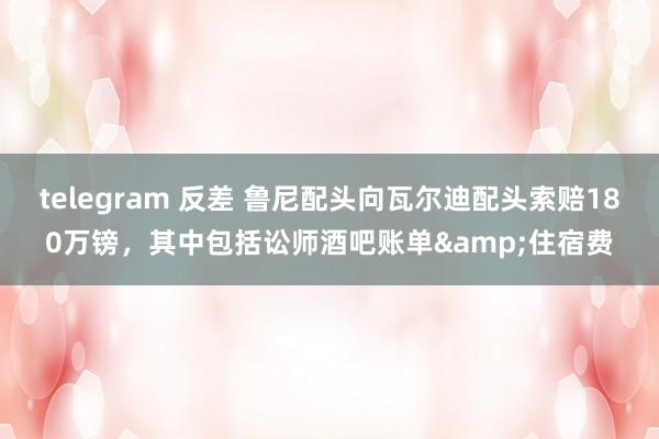 telegram 反差 鲁尼配头向瓦尔迪配头索赔180万镑，其中包括讼师酒吧账单&住宿费