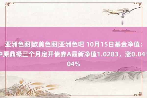 亚洲色图|欧美色图|亚洲色吧 10月15日基金净值：中原鼎禄三个月定开债券A最新净值1.0283，涨0.04%