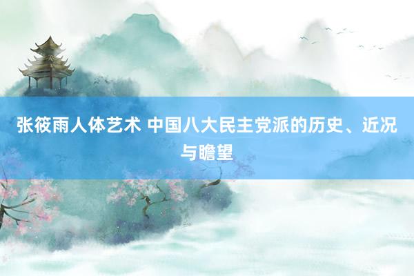 张筱雨人体艺术 中国八大民主党派的历史、近况与瞻望