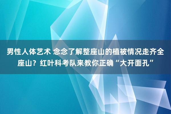 男性人体艺术 念念了解整座山的植被情况走齐全座山？红叶科考队来教你正确“大开面孔”