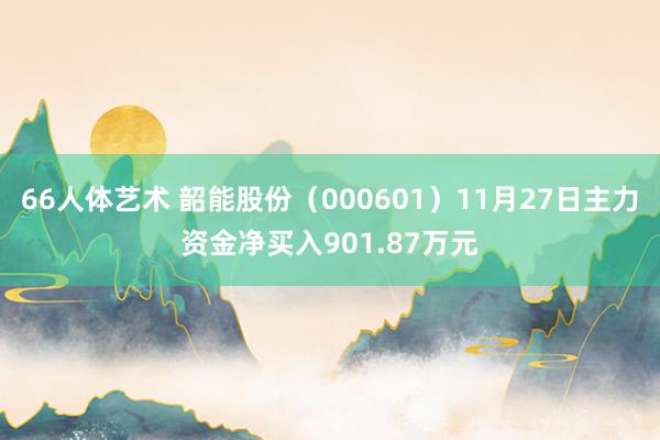 66人体艺术 韶能股份（000601）11月27日主力资金净买入901.87万元