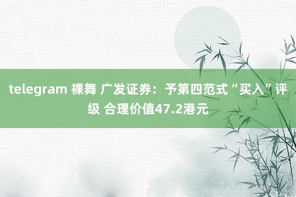 telegram 裸舞 广发证券：予第四范式“买入”评级 合理价值47.2港元