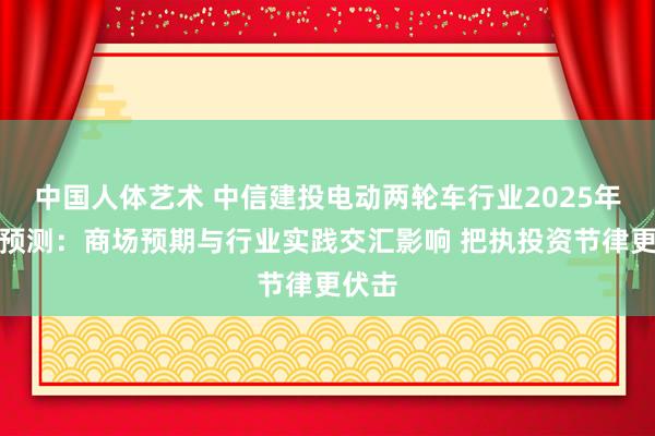 中国人体艺术 中信建投电动两轮车行业2025年投资预测：商场预期与行业实践交汇影响 把执投资节律更伏击