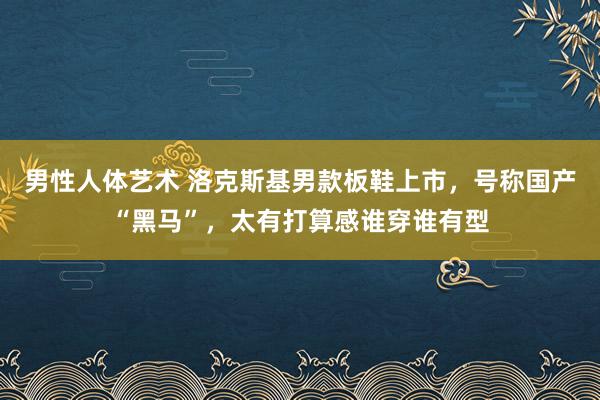 男性人体艺术 洛克斯基男款板鞋上市，号称国产“黑马”，太有打算感谁穿谁有型