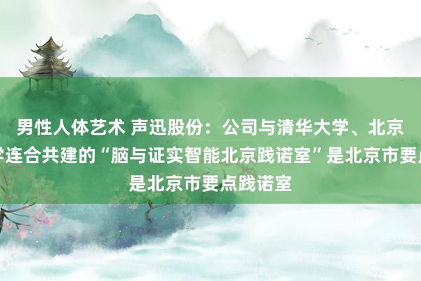 男性人体艺术 声迅股份：公司与清华大学、北京连合大学连合共建的“脑与证实智能北京践诺室”是北京市要点践诺室