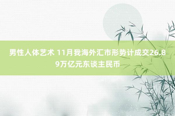 男性人体艺术 11月我海外汇市形势计成交26.89万亿元东谈主民币