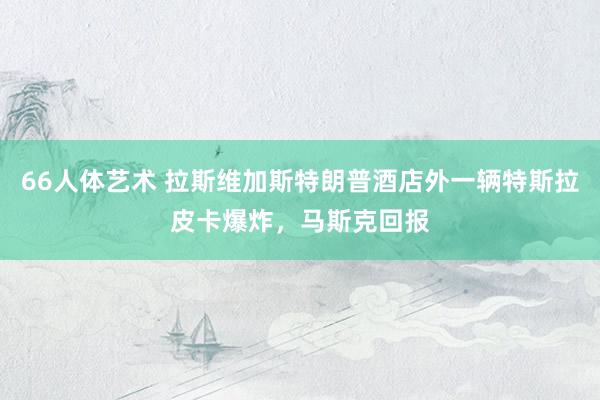 66人体艺术 拉斯维加斯特朗普酒店外一辆特斯拉皮卡爆炸，马斯克回报