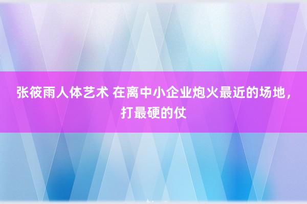 张筱雨人体艺术 在离中小企业炮火最近的场地，打最硬的仗