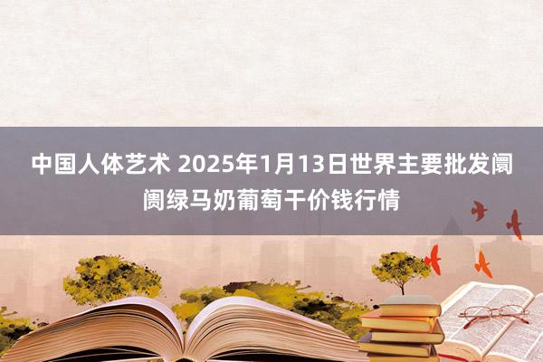 中国人体艺术 2025年1月13日世界主要批发阛阓绿马奶葡萄干价钱行情